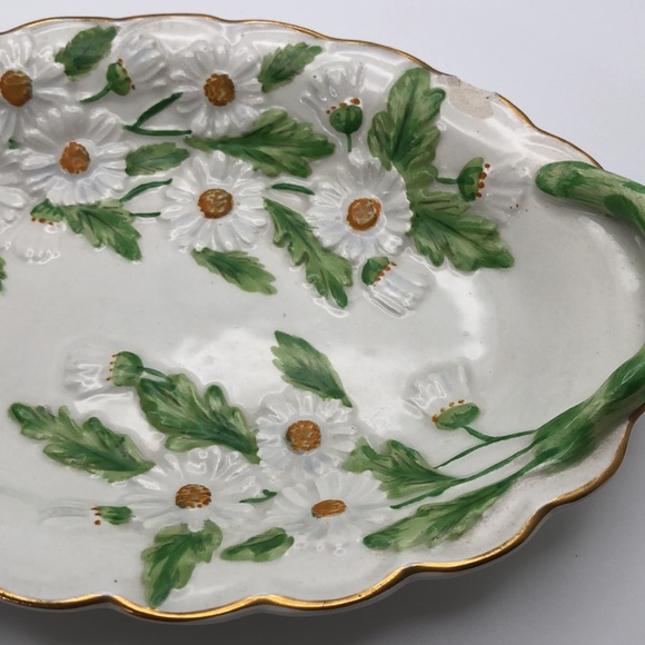Vintage Mottahedeh Daisy Scalloped Dish. Made in Italy. Numbered S6522 - Picture 3 of 14